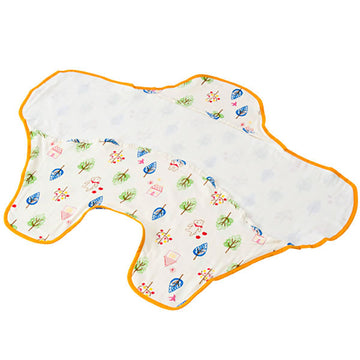 Wガーゼおくるみケット フォレストフレンズ ホワイト 日本製 フジキ 寝具【送料無料 沖縄・一部地域を除く】